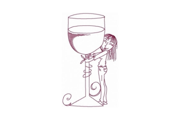 Big Wine Glass Embroidery Design Review