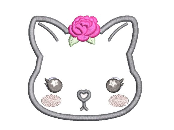 Cara’s Embor Cat Flower Applique