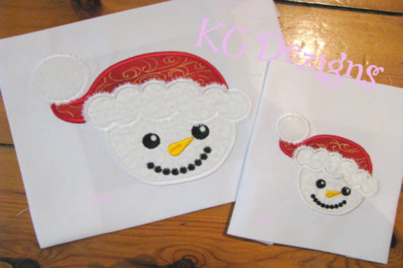 Cute Snowman Face: A Playful Holiday Embroidery Staple