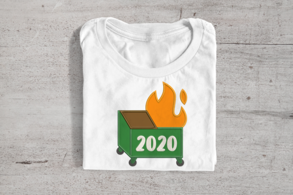 Dumpster Fire Applique: A Bold Seasonal Statement