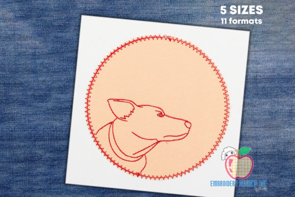 Jack Russell Dog Made in a Circle