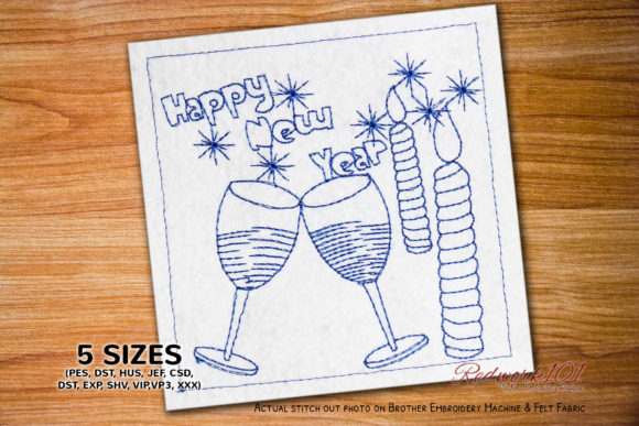 New Year Celebration with Wine Glass and Candles