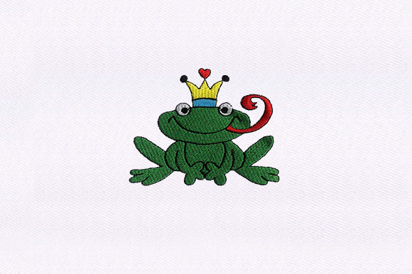 Prince Frogs: A Playful Holiday Embroidery Design