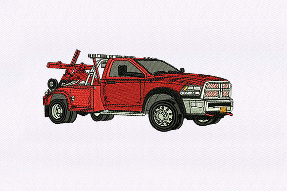 Red Pickup Truck Embroidery Review