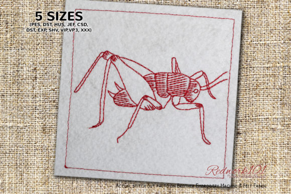Rhaphidophoridae Bluework: A Thoughtful Embroidery Design for Meaningful Gifts
