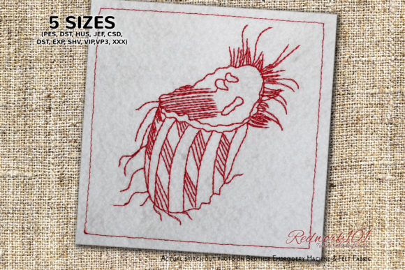 Scale Insect Lineart: A Craft Fair-Ready Embroidery Design