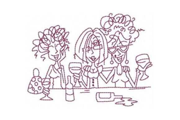 Wine Friends: A Designer’s Real-World Embroidery Review