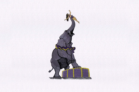 Woman with Elephant